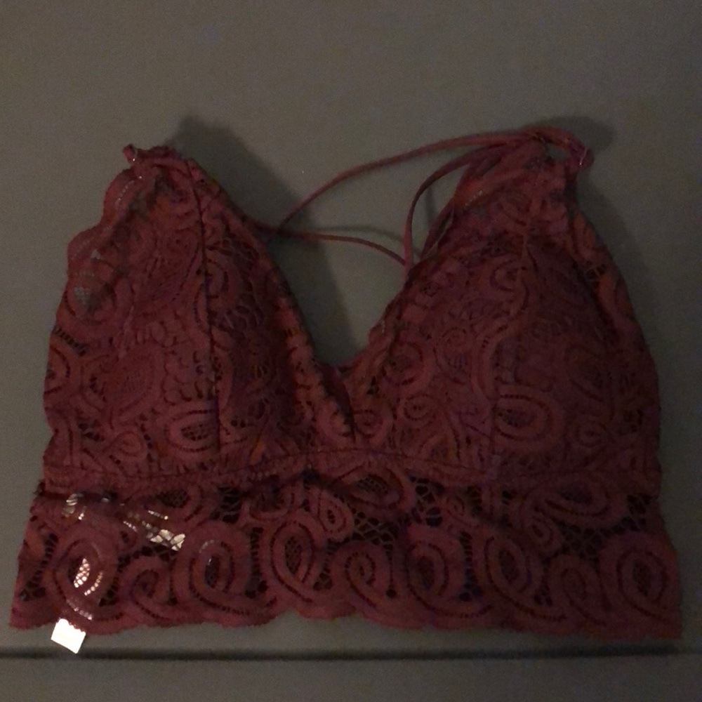 Strappy lace bralette